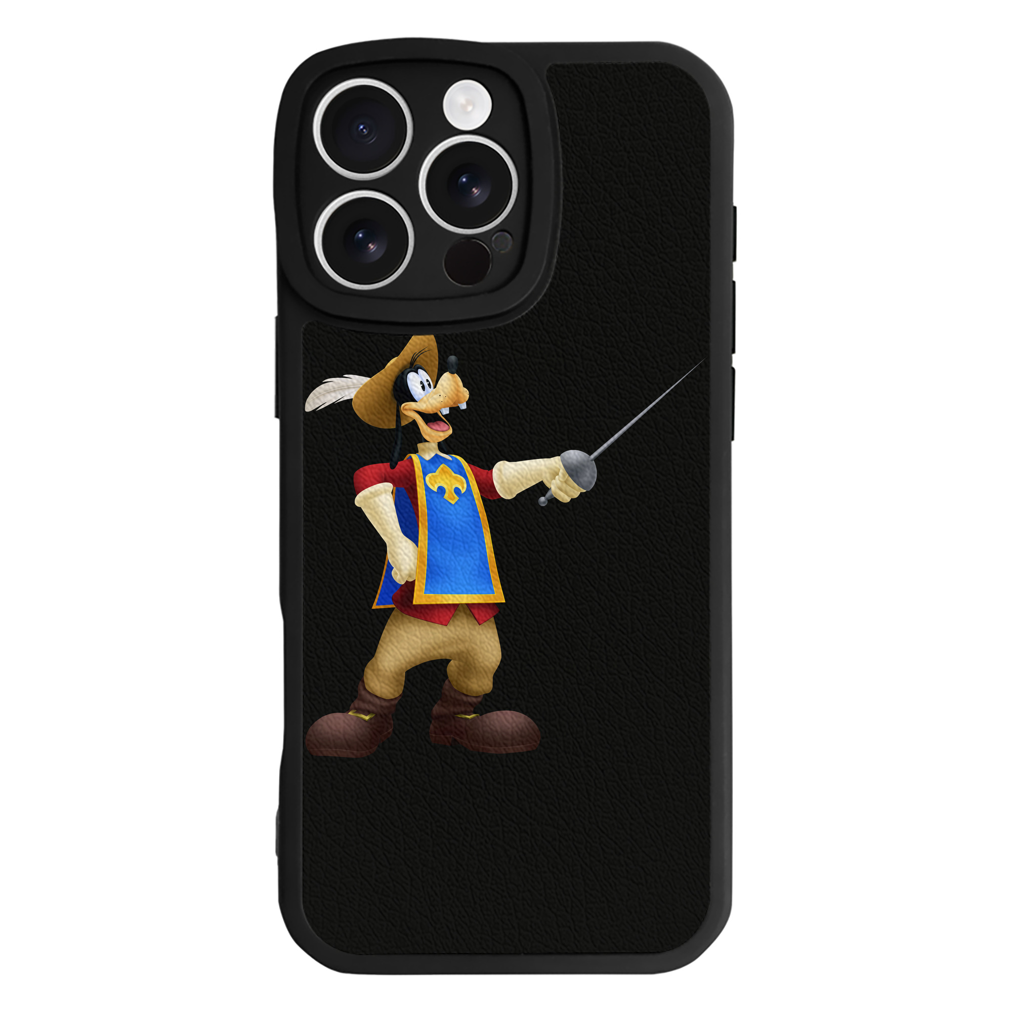 （画像用） ミッキーマウス Mickey Mouse 【iPhone 16シリーズ対応】シリコンスマホケース（レザー調） 材質：シリコン